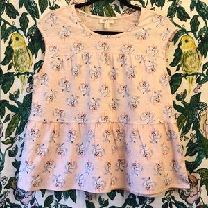 NWT Style & Co Floral Tiered Peplum Floral Shirt
